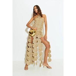 Simon Miller Beep Beep Dress Star Gold size XS